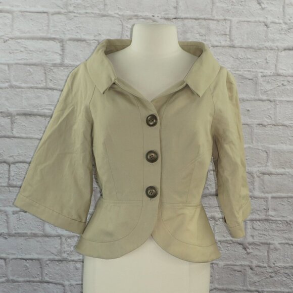 Charles Chang Lima Tan Safari Jacket 8 - Picture 1 of 9